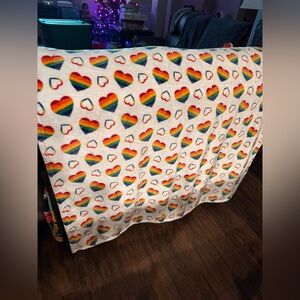 PRIDE plush throw blanket 48x69in